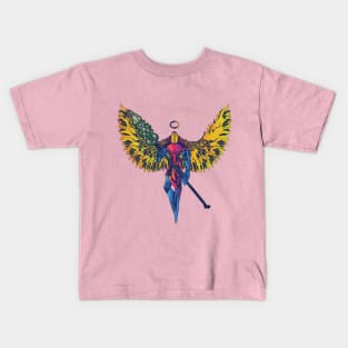 Angel Warrior Man in Armour Kids T-Shirt